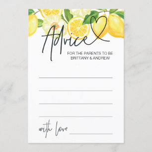 Baby shower Conseil Carte Baby shower Jeux Lemon