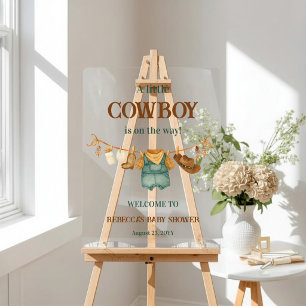 Baby Shower Cowboy Western Vêtements de bébé Bienv