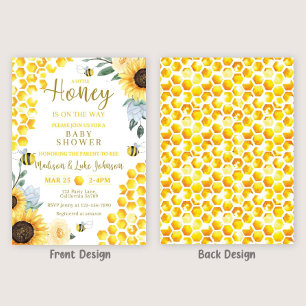 Baby shower d'abeilles Invitation Miel Baby shower