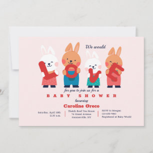 Baby shower d'amour Invitation