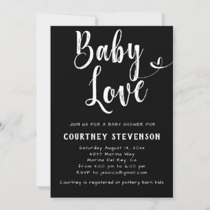 Baby shower d'amour pour bébé Invitation