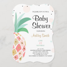 Baby shower d'ananas invitation Mariage tropicale