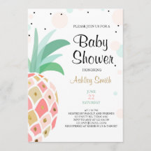 Baby shower d'ananas invitation Mariage tropicale