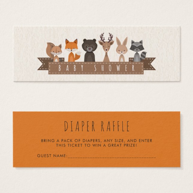 Baby shower d'animaux de bois mignons | Fromage de (Devant & derrière)