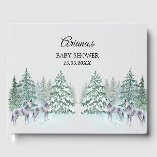 Baby shower d'animaux forestiers Livre d'or