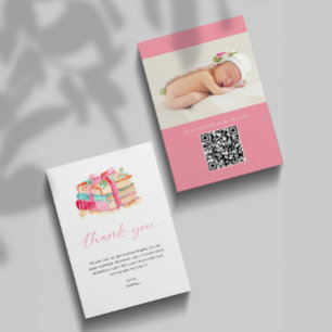 Baby-Shower-Dankeschön Neues Kapitel Beginnt Foto Dankeskarte