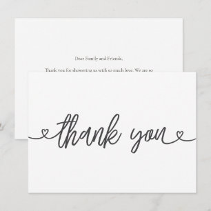 Baby-Shower-Dankeskarten Minimalistisch Neutral Dankeskarte