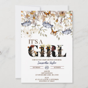 Baby shower d'automne Invitation, Invitation de do