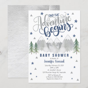 Baby shower d'aventure de la Marine Invitation Béb