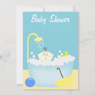 Baby shower de bain Sudsy Invitation