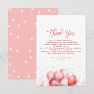 Baby shower de ballons de fraises Petit Merci