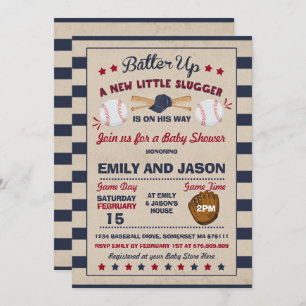 Baby shower de baseball Invitation Douche de baseb