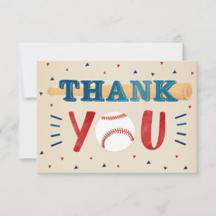 Baby shower De Baseball Merci Cartes De Notes