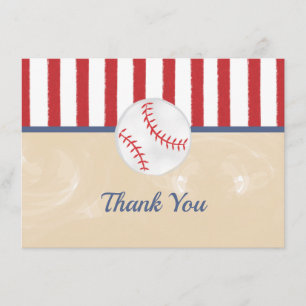 Baby shower de baseball ou Carte de remerciements