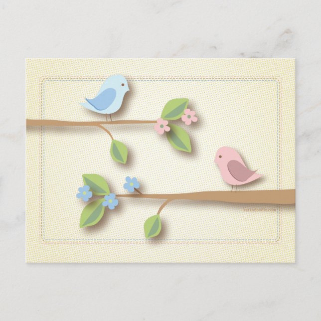 Baby shower de Birdie doux Mots de la carte consei (Devant)