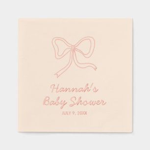 Baby shower de boîte à huile rose or