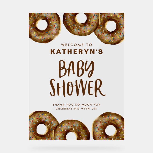 Baby shower de bouillie de chocolat Bienvenue (Recto)