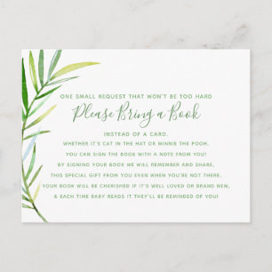 Baby shower de carte de livre pour Feuilles de cou