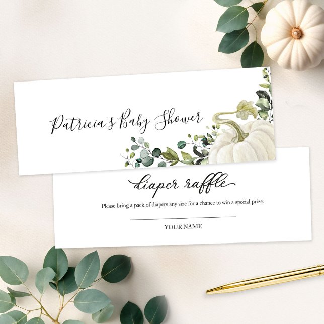 Baby shower de chute Citrouille de verdure  de cou (Créateur téléchargé)