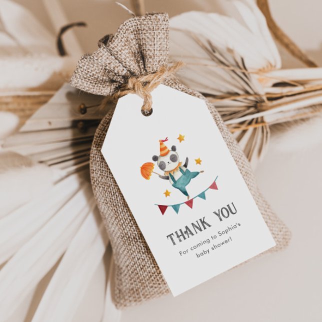 Baby shower de cirque Favoriser les étiquettes (Créateur téléchargé)