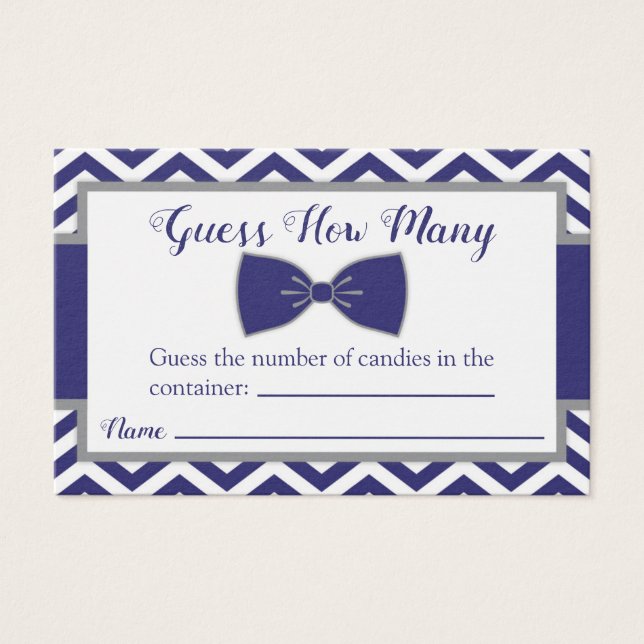 Baby shower de Cravate Little Man Bow Devinez comb (Devant)