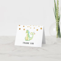 * Baby shower de dragon vert doux Merci mou