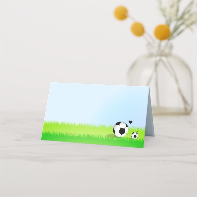 Baby shower de football | Carte de placement (Devant)