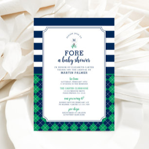 Baby shower de golf Invitation