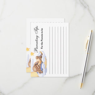 Baby shower de la carte de réponse.