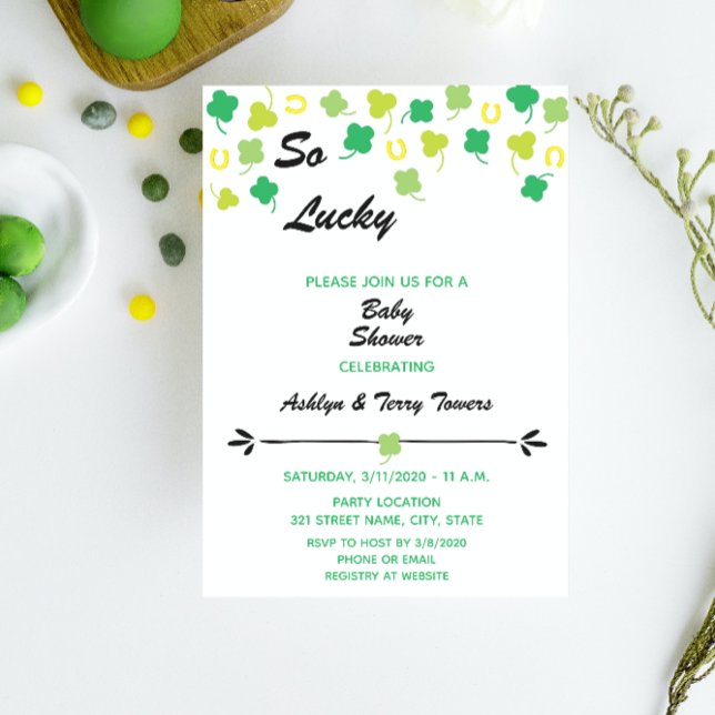 Baby shower de la Saint-Patrick Invitation (Créateur téléchargé)