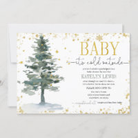 Baby shower de l'arbre de Noël par invitation post