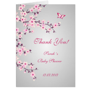 Baby shower de Merci de cerises en fleurs