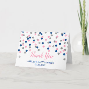 Baby shower de Merci de la révélation de genre ros