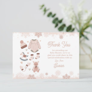 Baby shower de Merci froid à l'extérieur de la nei