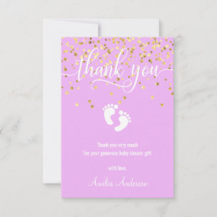 Baby shower de MERCI or Lavender personnalisé FILL