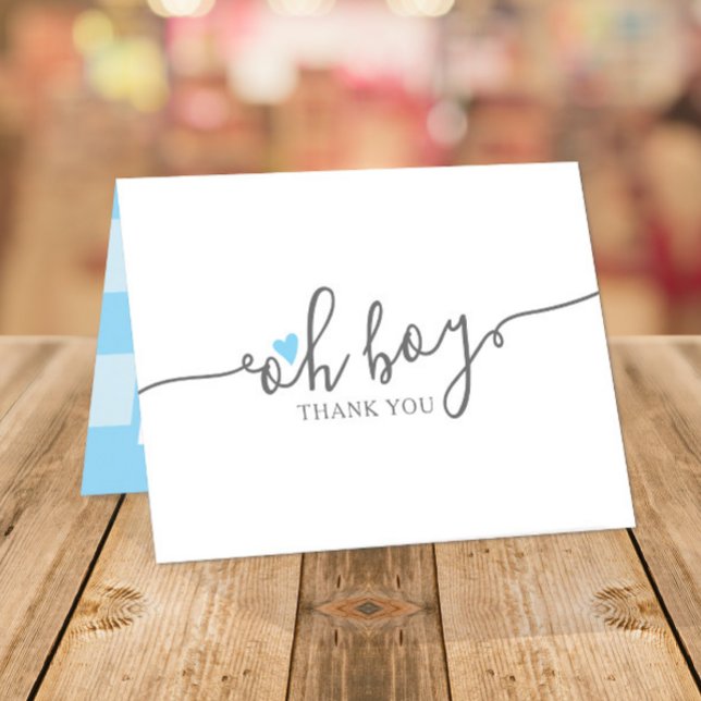 Baby shower de Merci simple Blue Heart Boy (Créateur téléchargé)