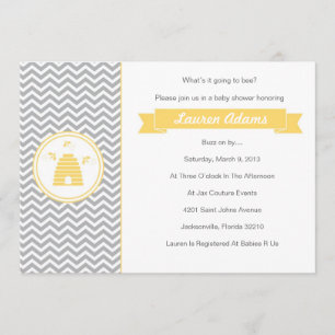 Baby shower de miel sucré Invitation