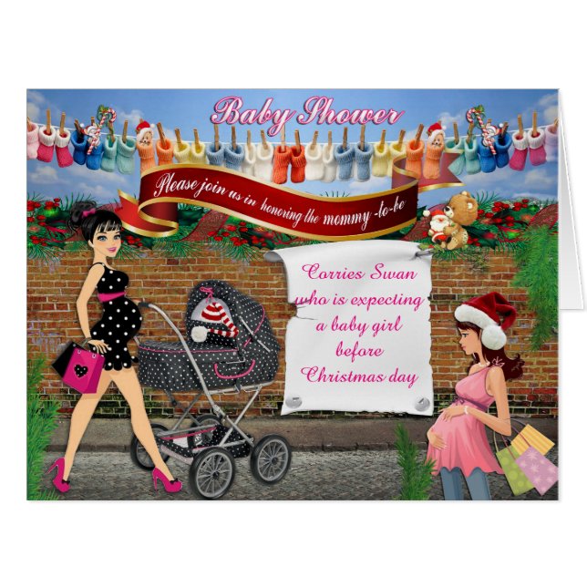 Baby shower de Noël (Devant horizontal)