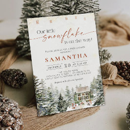 Baby shower de Noël d'hiver Invitation