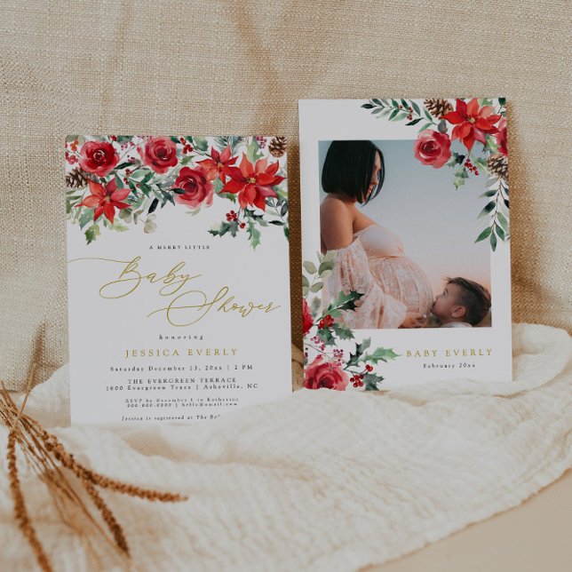 Baby shower de Noël Invitation (Créateur téléchargé)