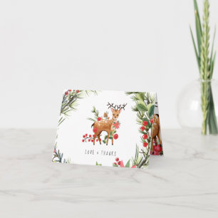 Baby shower de Noël Reindeer Merci