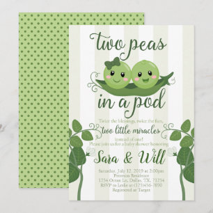 Baby shower de pois Invitation d'invitation