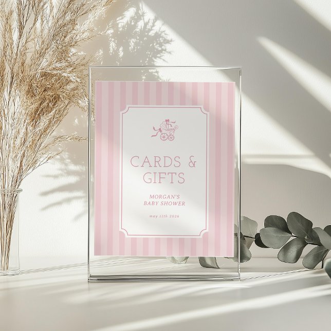 Baby shower de poussette de bébé mignonne Preppy I (Créateur téléchargé)