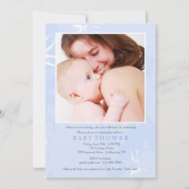 Baby shower de retraite de Mothering Invitation ph (Devant)