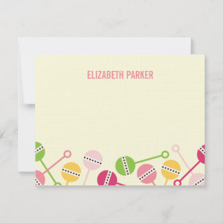Baby shower de rotin moderne Merci Cartes