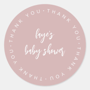Baby shower de script Merci Favor Étiquette F201