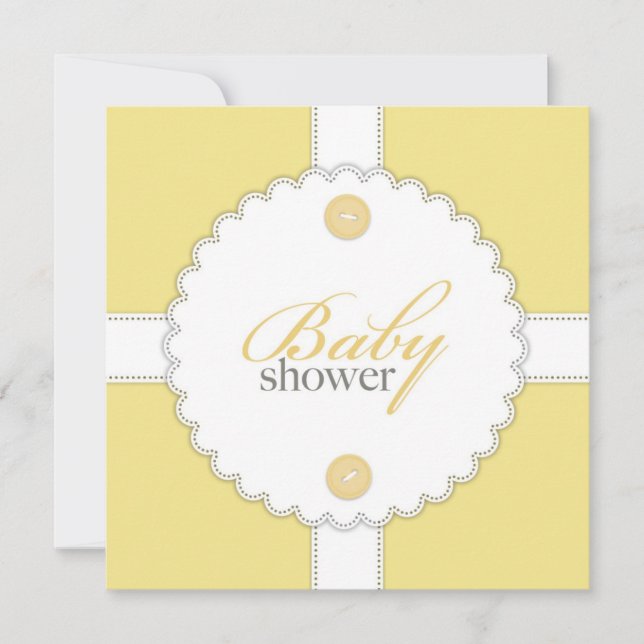 Baby shower Dental Flat Invitation (Devant)