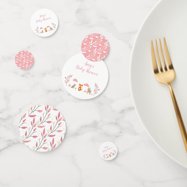 Baby shower des animaux de bois Confetti (Groupe)