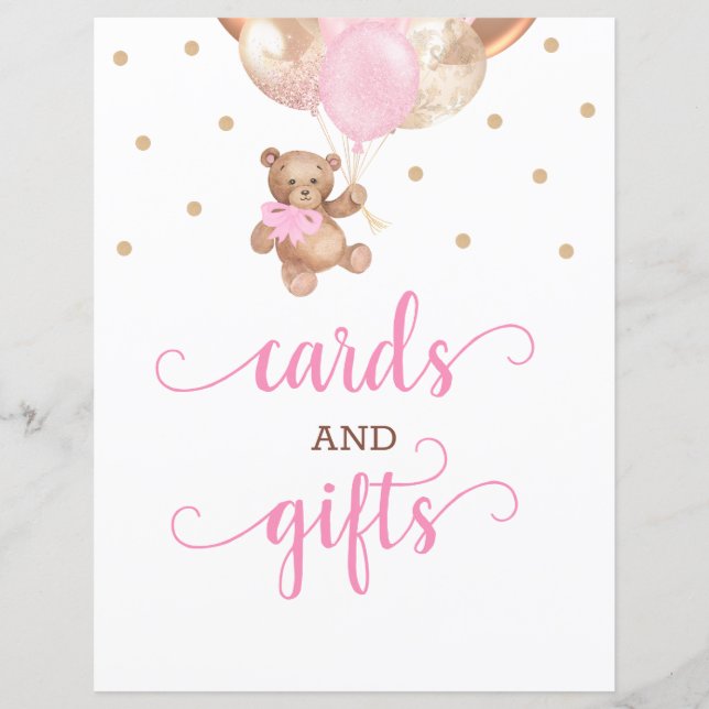 Baby shower des enseignes des cartes et des cadeau (Devant)