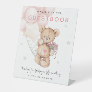 Baby shower des signes du livre d'or blanc
